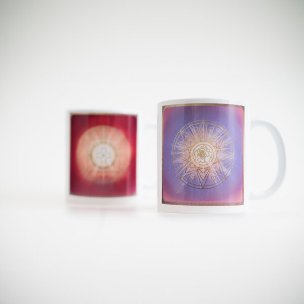 06 – Energie-Tasse Erzengel Uriel; 6. Farbstrahl: rubinrot – Bild 3