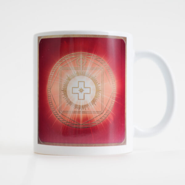 06 – Energie-Tasse Erzengel Uriel; 6. Farbstrahl: rubinrot