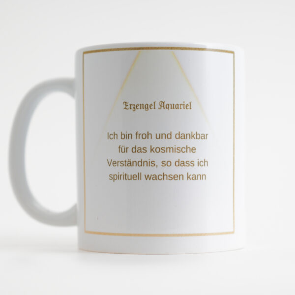 08 – Energie-Tasse Erzengel Aquariel; 8. Farbstrahl: aquamarin – Bild 3
