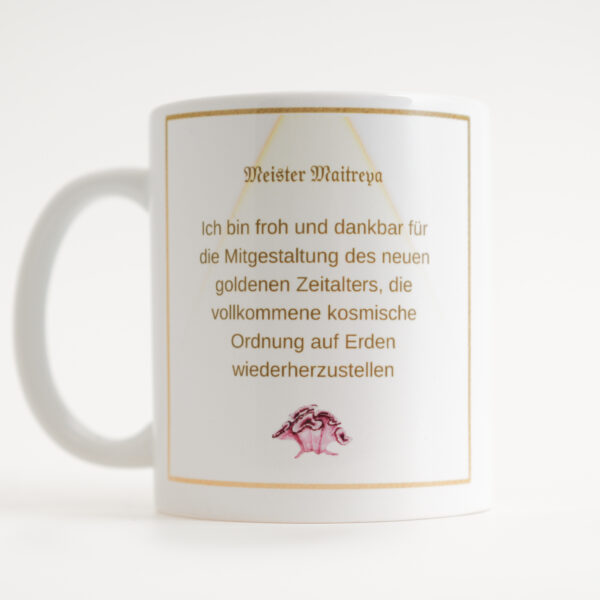 11 – Energie-Tasse Meister Maitreya 11. Farbstrahl: orange-gold – Bild 3