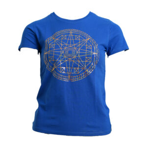 Energie-Shirt mit liegender Acht Meister EL Morya: 1. Farbstrahl: saphirblau