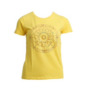 Energie-Shirt mit liegender Acht Erzengel Jophiel 2. Farbstrahl: goldgelb