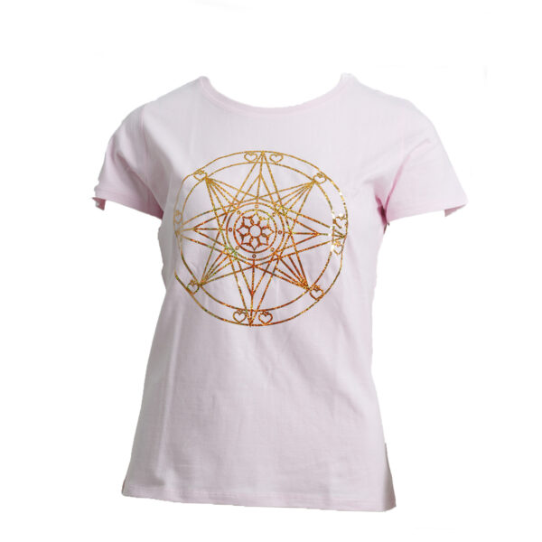 Energie-Shirt mit liegender Acht Meisterin Rowena 3. Farbstrahl: rosa