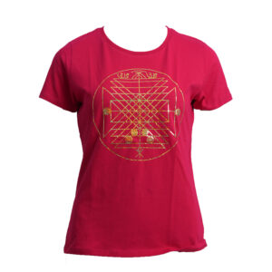 Energie-Shirt mit liegender Acht Meister Jesus 9. Farbstrahl: magenta