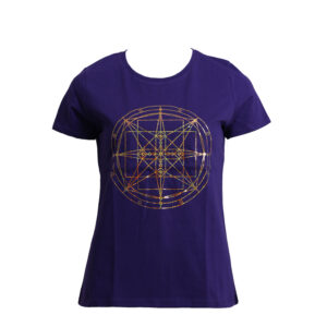 Energie-Shirt mit liegender Acht Meister St. Germain 7. Farbstrahl: violett