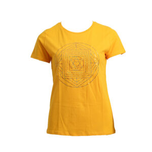 Energie-Shirt mit liegender Acht Erzengel Valeoel 10. Farbstrahl: gold