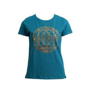 Energie-Shirt mit liegender Acht Erzengel Omniel 12. Farbstrahl: opal