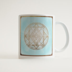 12 – Energie-Tasse Erzengel Omniel, 12. Farbstrahl: opal-pfirsich-türkis