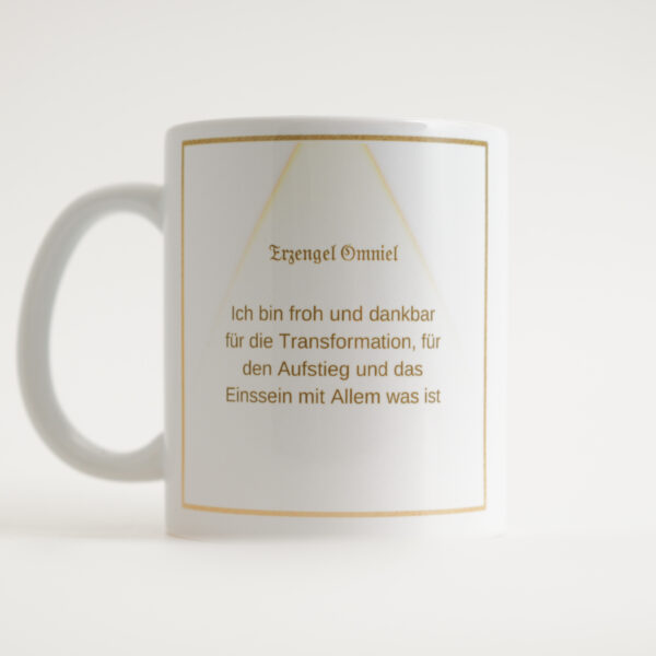 12 – Energie-Tasse Erzengel Omniel, 12. Farbstrahl: opal-pfirsich-türkis – Bild 4