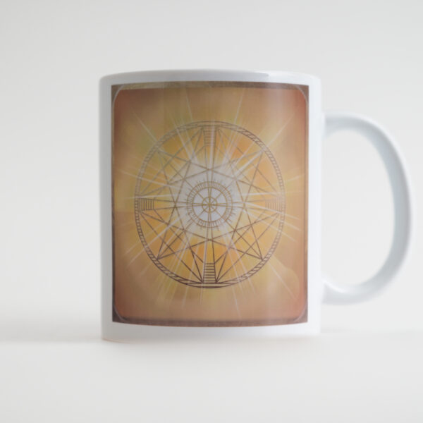 00 – Energie-Tasse Erzengel Sandalphon, gold-koralle