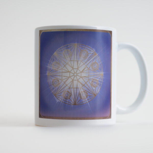 07 – Energie-Tasse Meister Kamakura, 7. Farbstrahl: violett-gold