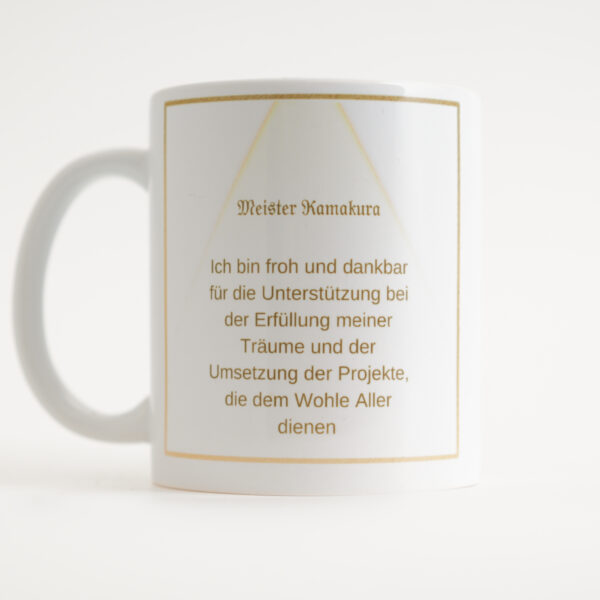 07 – Energie-Tasse Meister Kamakura, 7. Farbstrahl: violett-gold – Bild 2