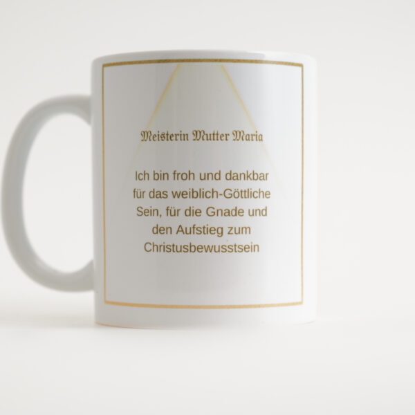 05 – Energie-Tasse Mutter Maria, 5. Farbstrahl: smaragdgrün – Bild 2