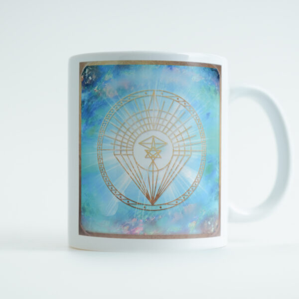 12 – Energie-Tasse Meister Sanat Kumara, 12. Farbstrahl: opal-pfirsich-türkis