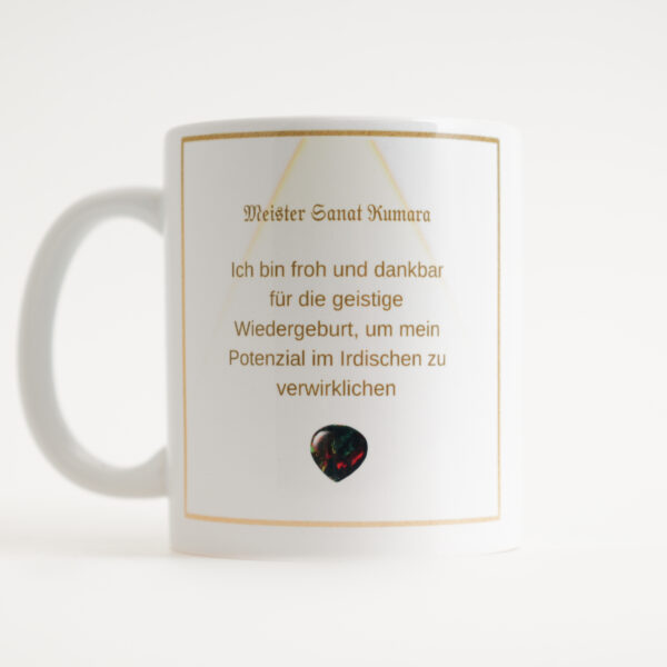 12 – Energie-Tasse Meister Sanat Kumara, 12. Farbstrahl: opal-pfirsich-türkis – Bild 3